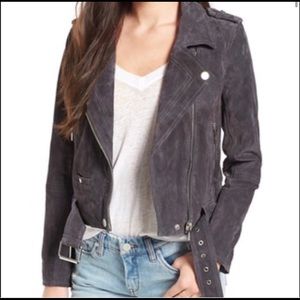 BLANKNYC Suede Moto Jacket